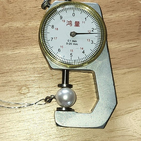 925 Sterling Silver 12mm White Shell Pearl Pendant Necklace And Earrings Set NEW - Picture 6 of 16